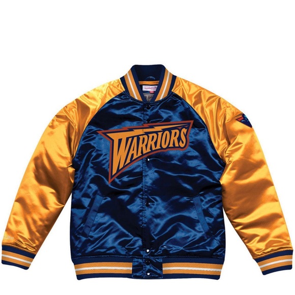 Mitchell & Ness Other - NWOT Mitchell & Ness Men's Golden State Warriors Tough Season Satin Jacket